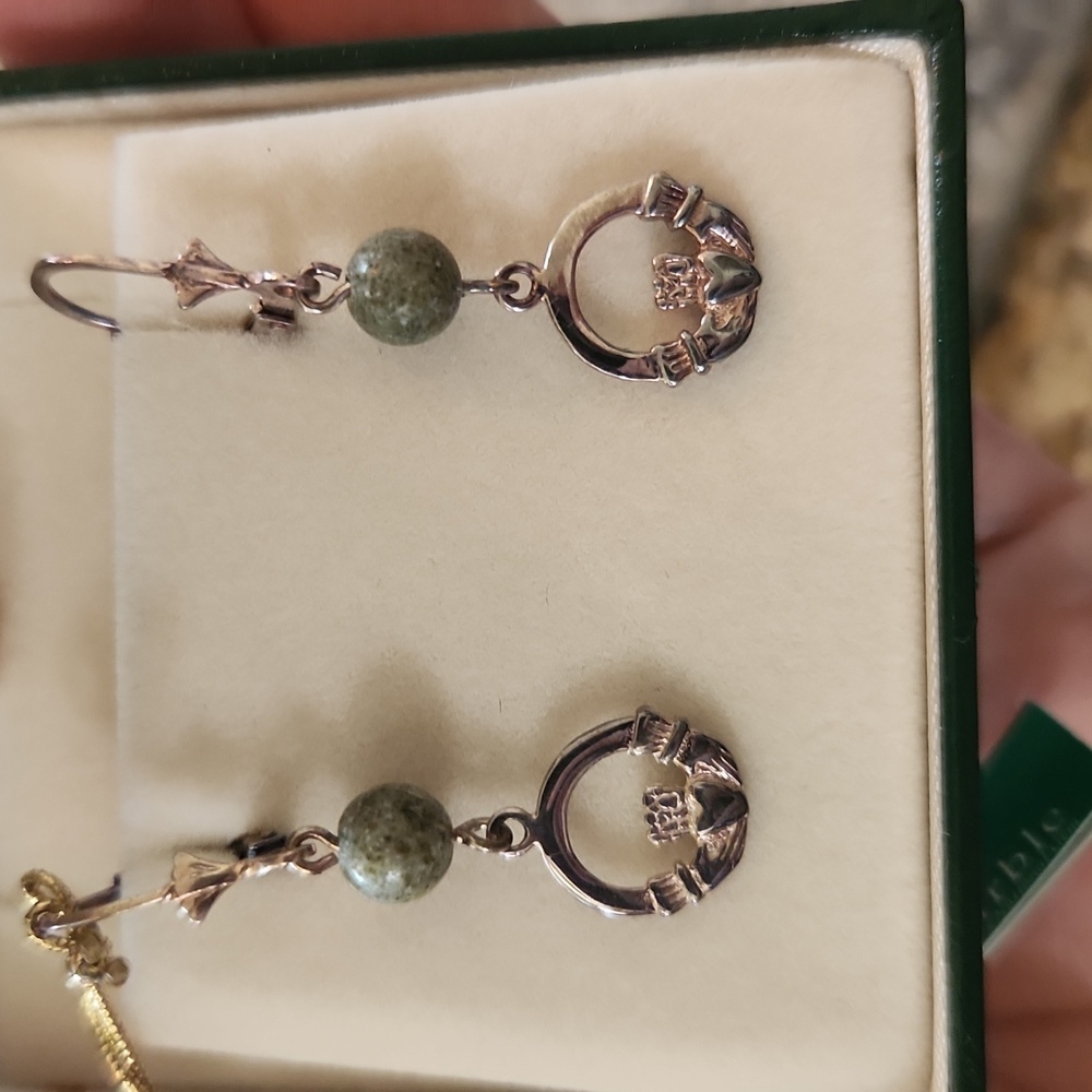 Connemara Marble sterling silver‎ earrings
